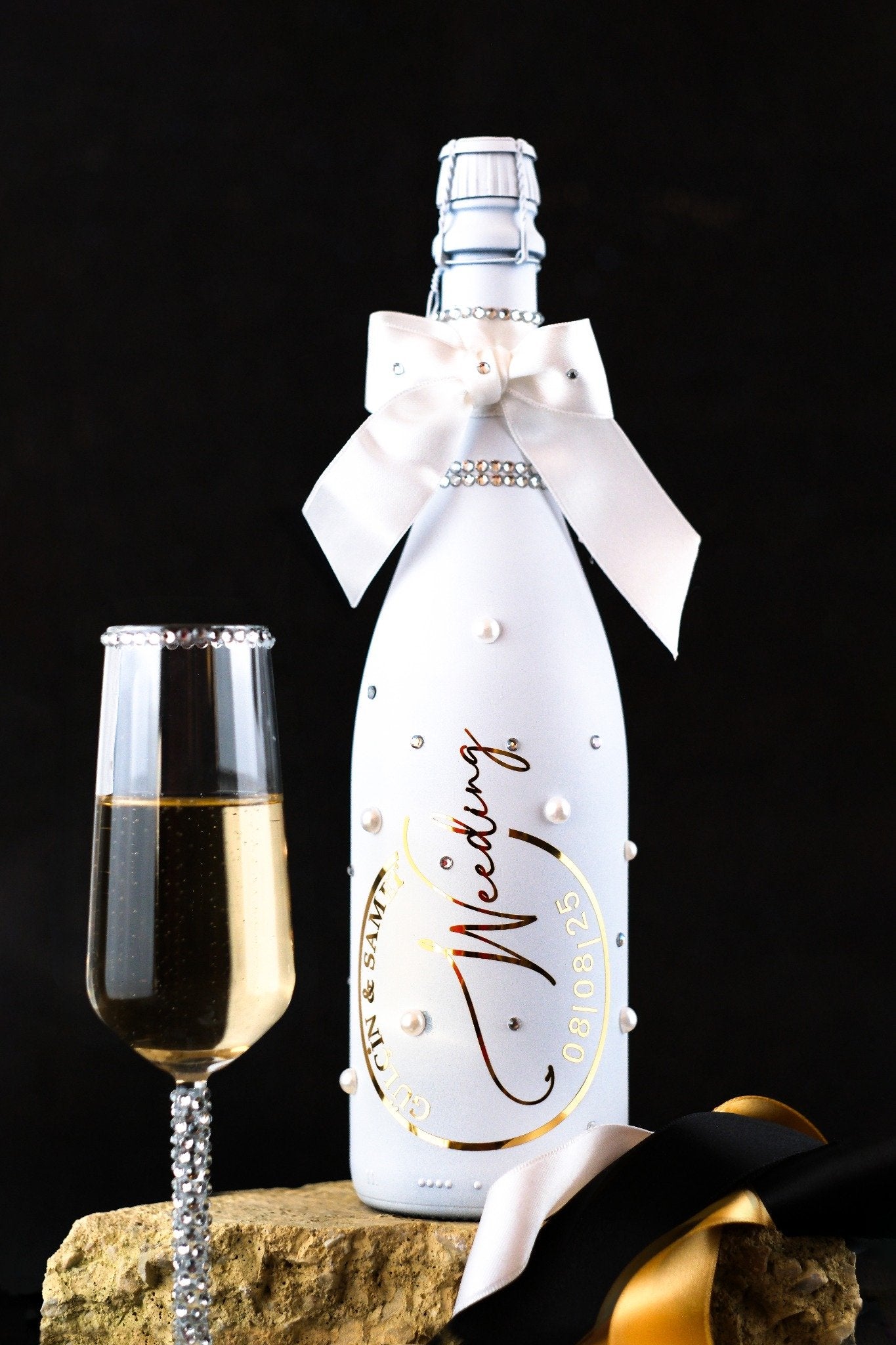 Kişiye Özel Beyaz Şişe – Gelin İçin | Bride Edition | Wedding Koleksiyonu